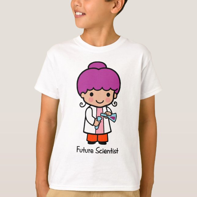 Camiseta Científico futuro - chica (Anverso)