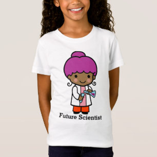 Camiseta Científico futuro / Chica químico con máscara