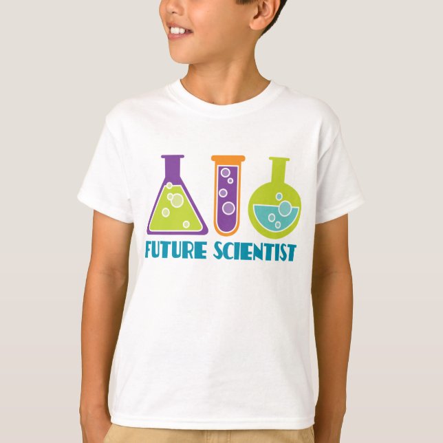 Camiseta Científico futuro Cute Kids Lab Tee Shirt (Anverso)