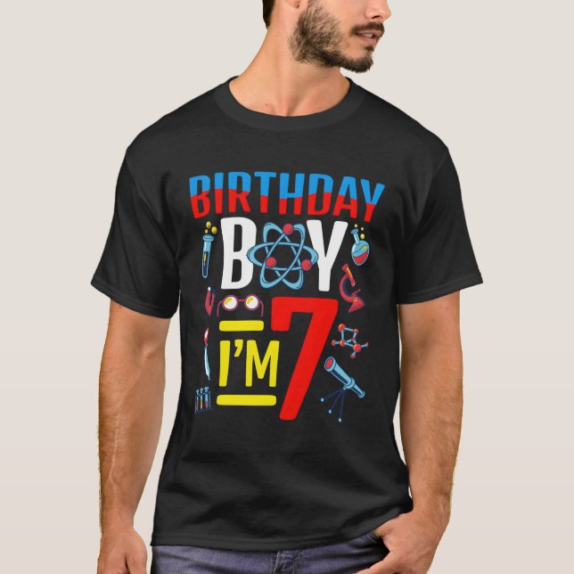 Camiseta Científico Futuro, Tengo 7 Py (Anverso)
