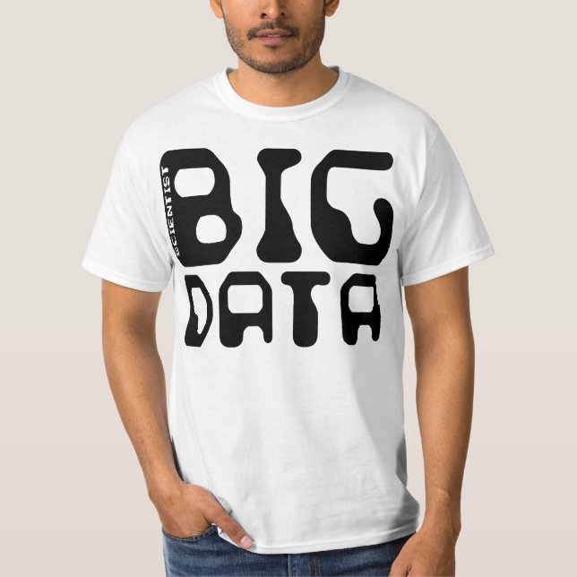 Camiseta Científico grande de los datos (Anverso)