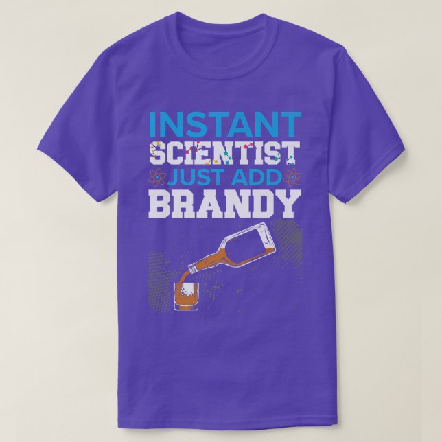 Camiseta Científico instantáneo simplemente agrega ciencia  (Diseño del anverso)