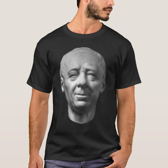 Camiseta científico Leonhard Euler, retrato (Anverso)