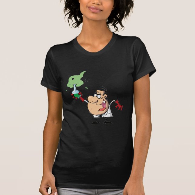 Camiseta Científico loco gracioso sostiene poción verde (Anverso)