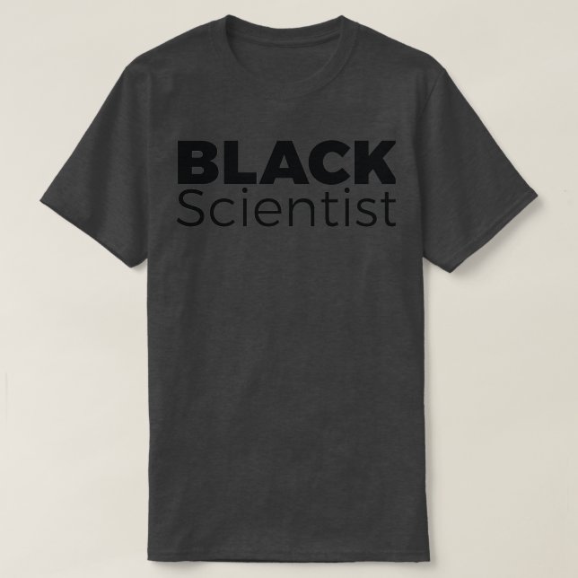 Camiseta Científico negro 1 (Diseño del anverso)