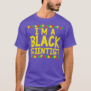 Camiseta Científico negro químico físico afroamericano