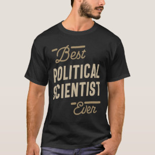 Camiseta Científico político entrega un trabajo gracioso