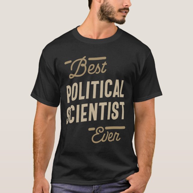 Camiseta Científico político entrega un trabajo gracioso (Anverso)