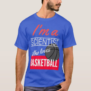 Camiseta Científico que ama el baloncesto