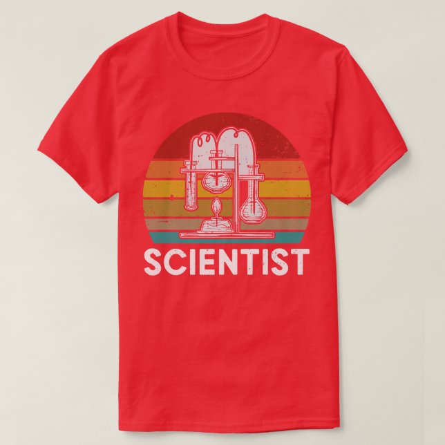 Camiseta Científico retro Ciencia Nerd Physics Geek Chemist (Diseño del anverso)