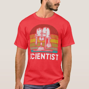Camiseta Científico retro Ciencia Nerd Physics Geek Chemist