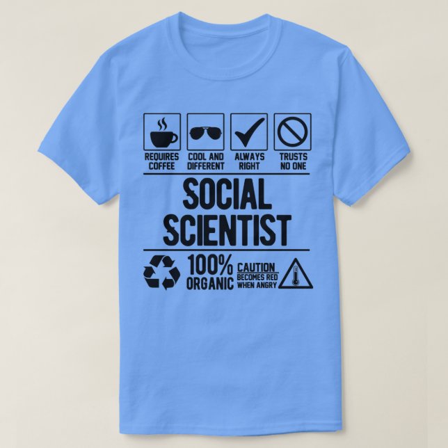 Camiseta Científico social (Diseño del anverso)