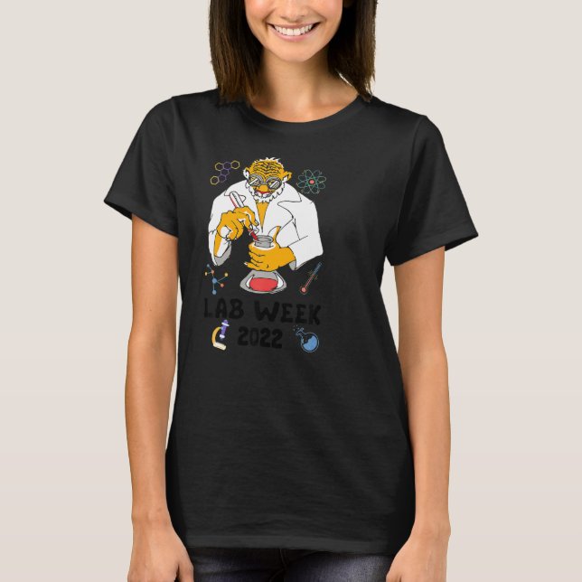 Camiseta Científico tigre de Lab Week 2022 (Anverso)