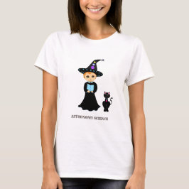 Camiseta Científico y gato lindos