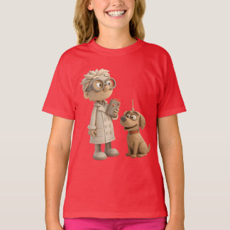 Camiseta Científico y perro Personalizado lindo - Geeky est