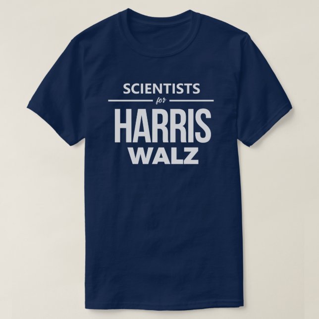 Camiseta Científicos para Harris Walz (Diseño del anverso)
