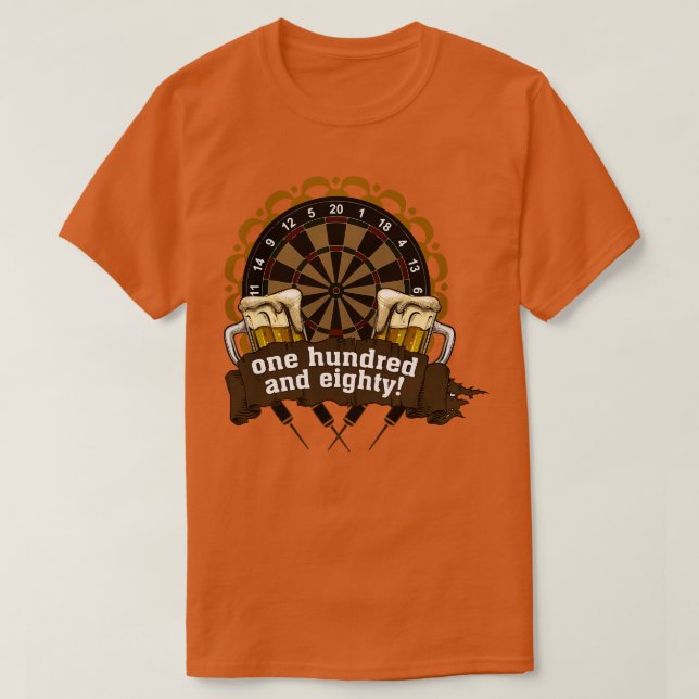 Camiseta Ciento Ochenta Dardos Regalos (Diseño del anverso)