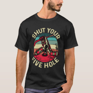 Camiseta Cierra tu obsequio de cinco hoyos de Goalie Retro