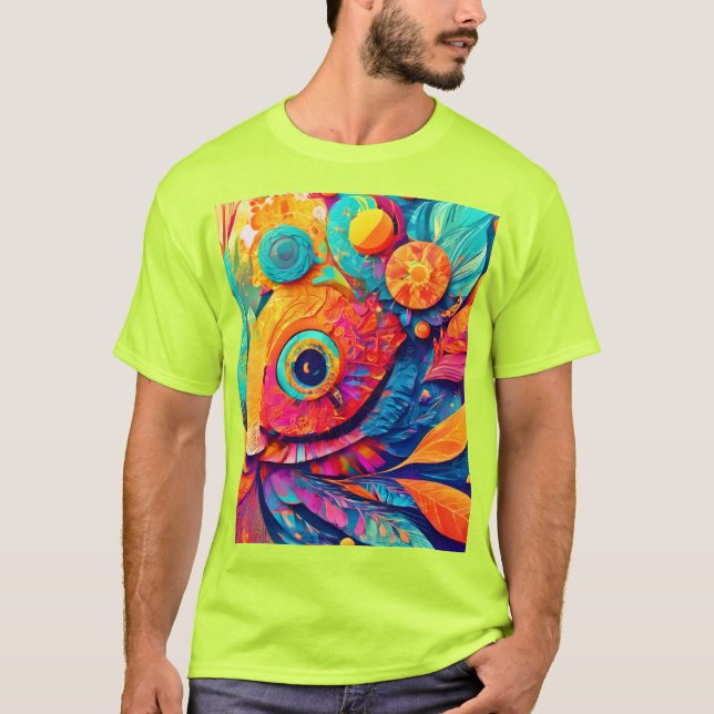 Camiseta Cierre De Hojas En Forma De Ojo (Anverso)