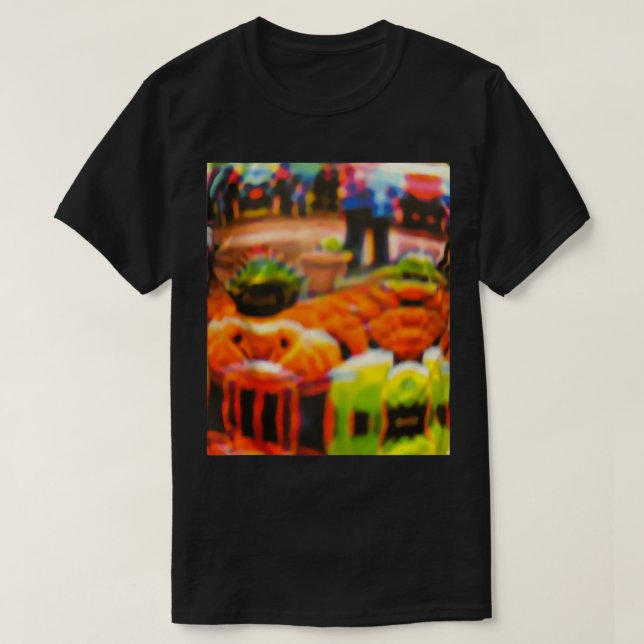 Camiseta Cierre de invisibilidad contra el patrón de confro (Diseño del anverso)