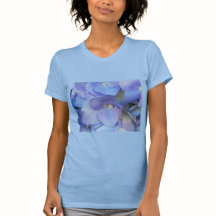 cierre de la flor de la hidrangea azul