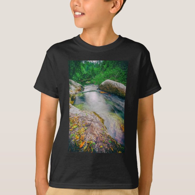 Camiseta Cierre de la laguna aguas arriba de la cascada (Anverso)