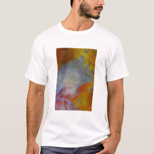Camiseta Cierre de la madera petrificada abstracta