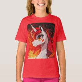 Camiseta Cierre de Unicornio de Fuego