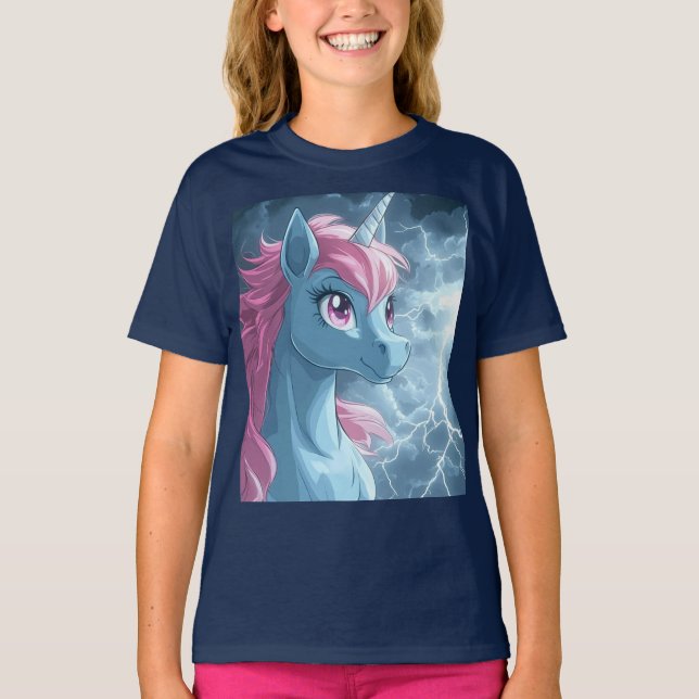 Camiseta Cierre de Unicornio trueno (Anverso)