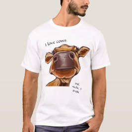 Camiseta Cierre de vacas - me encantan las vacas - texto ed