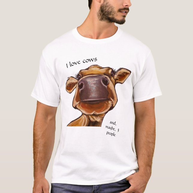 Camiseta Cierre de vacas - me encantan las vacas - texto ed (Anverso)