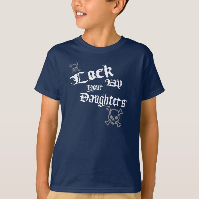 Camiseta Cierre para arriba a las hijas (oscuras) (Anverso)