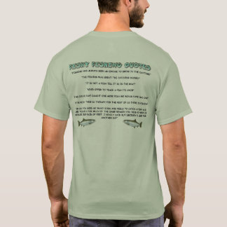 Camiseta Cierre para arriba y las citas de la pesca del
