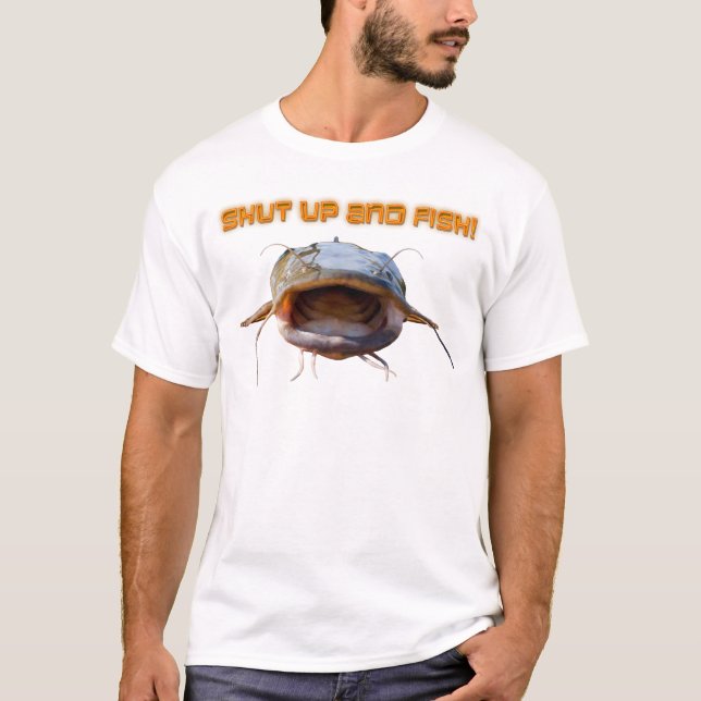 Camiseta Cierre para arriba y pesque (Anverso)