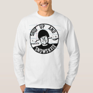 Camiseta cierre para arriba y snowskate