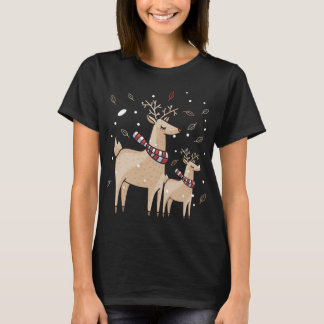 Camiseta Cierva de Navidad, perfecta para el otoño.