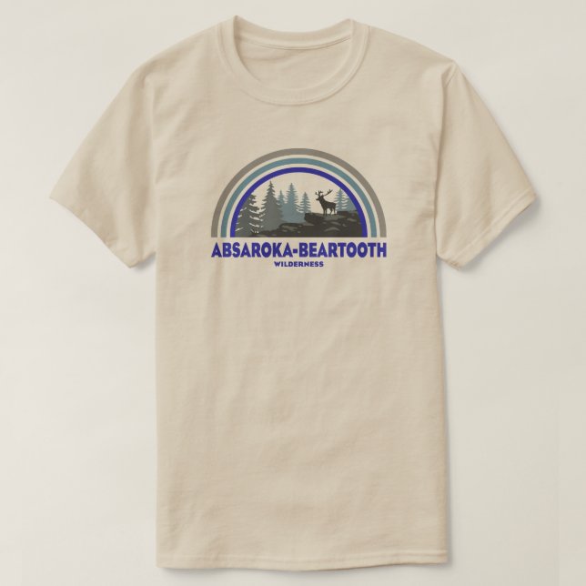 Camiseta Ciervo Absaroka - Beartooth Wilderness (Diseño del anverso)