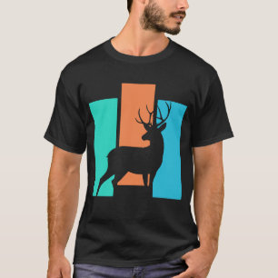 Camiseta Ciervo Animal Salvaje Al Aire Libre Silueta Natura