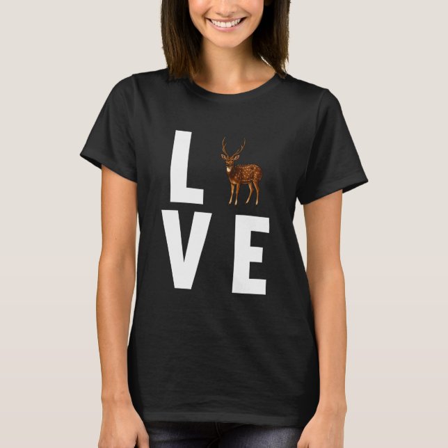 Camiseta Ciervo Axis Chital 1 (Anverso)