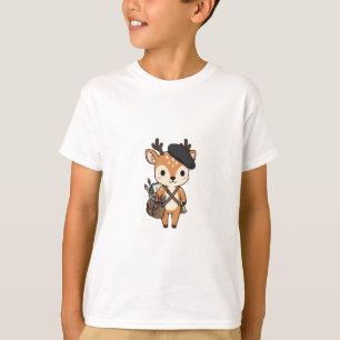 Camiseta Ciervo cervatillo pintor artístico niños
