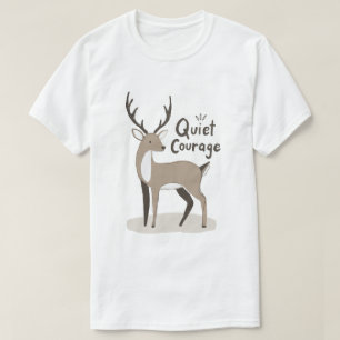 Camiseta Ciervo de Coraje Silencioso