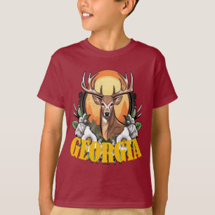 Camiseta Ciervo de Georgia con Rosas