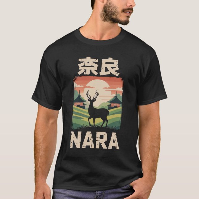 Camiseta Ciervo del Atardecer de Nara (Anverso)