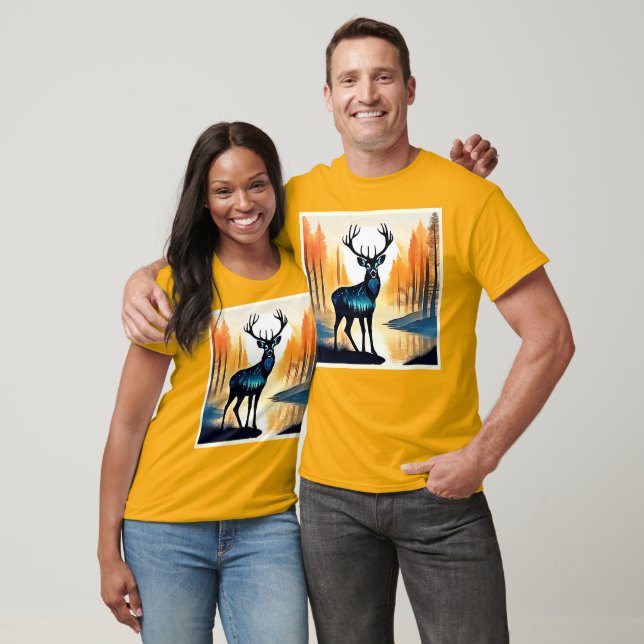 Camiseta Ciervo del Bosque Místico (Unisexo)
