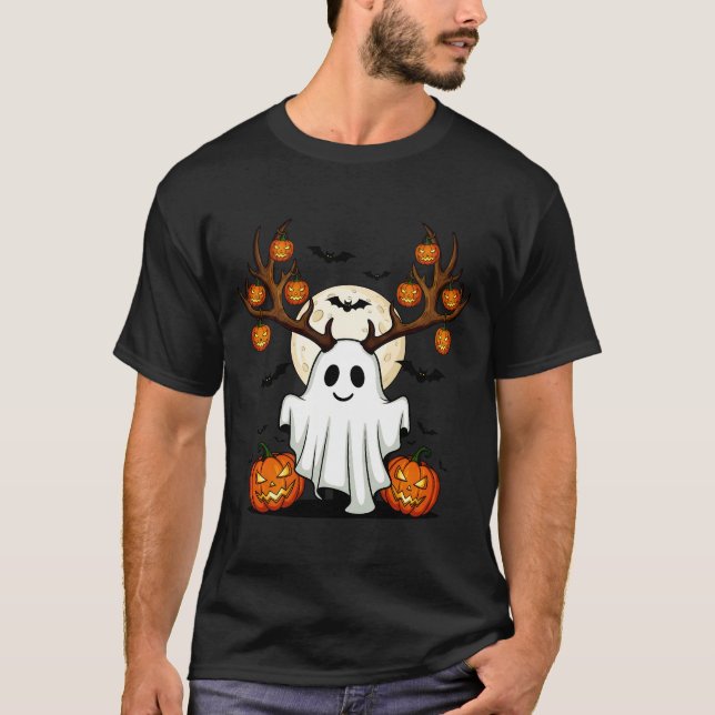 Camiseta Ciervo Fantasma Adorable (Anverso)