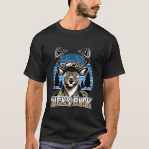 Camiseta Ciervo Suerte Ciervo Camuflaje Caza Camuflaje Caza