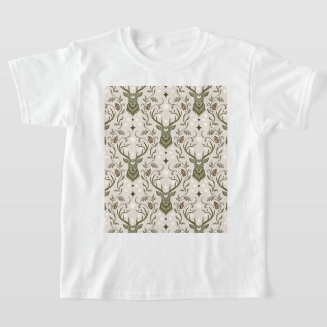 Camiseta Ciervo Tribal Boho, Soñando con Ciervos (Distribución)