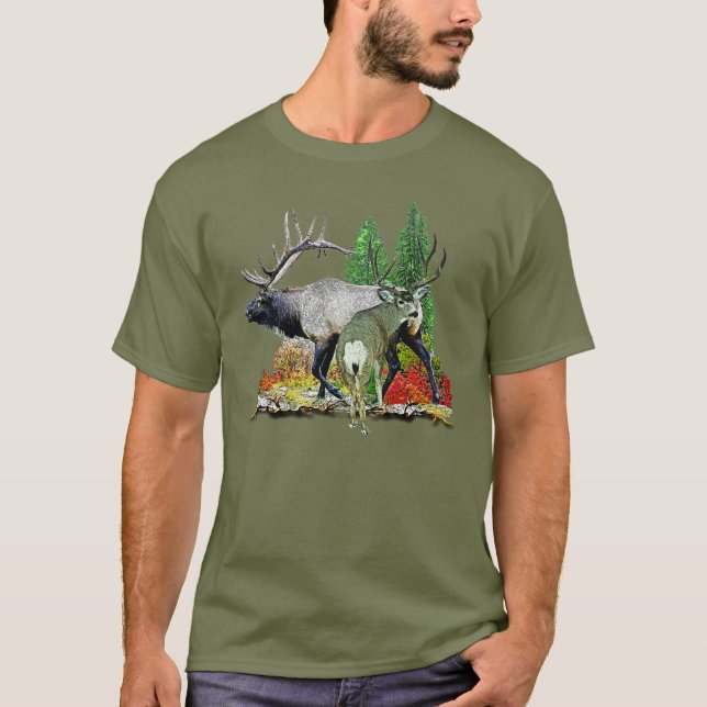 Camiseta Ciervos del dólar de los alces de Bull (Anverso)