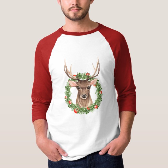 Camiseta Ciervos del navidad (Anverso)