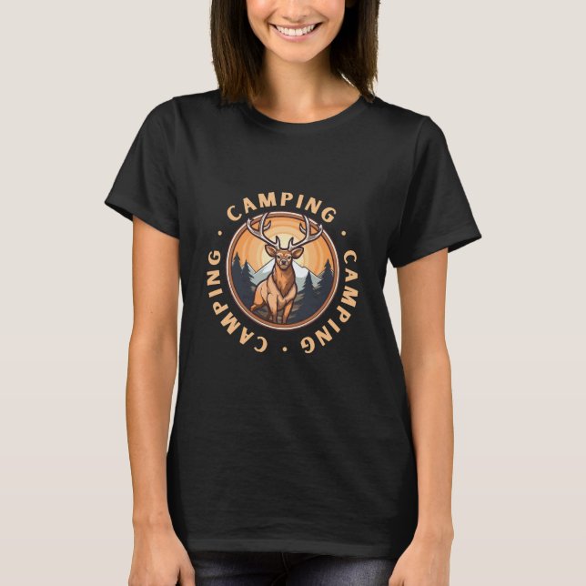 Camiseta Ciervos - Salvajismo - Camping (Anverso)